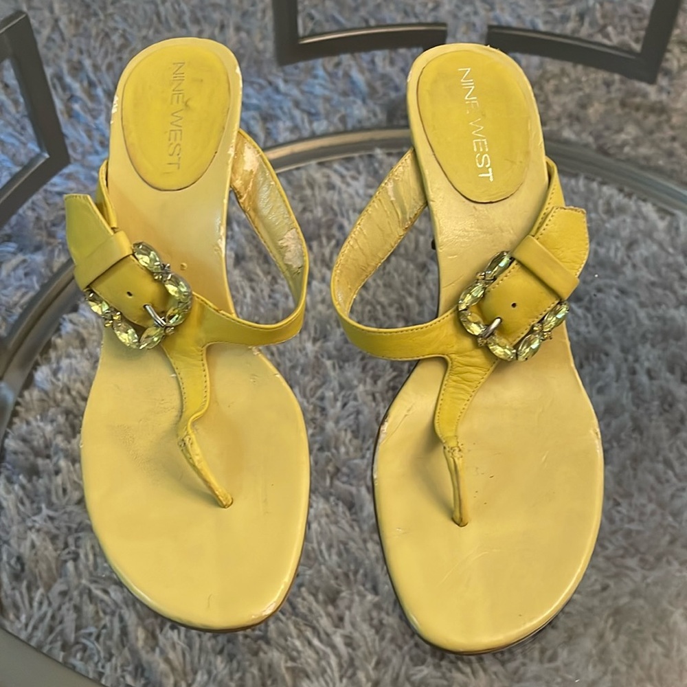 Green sandals